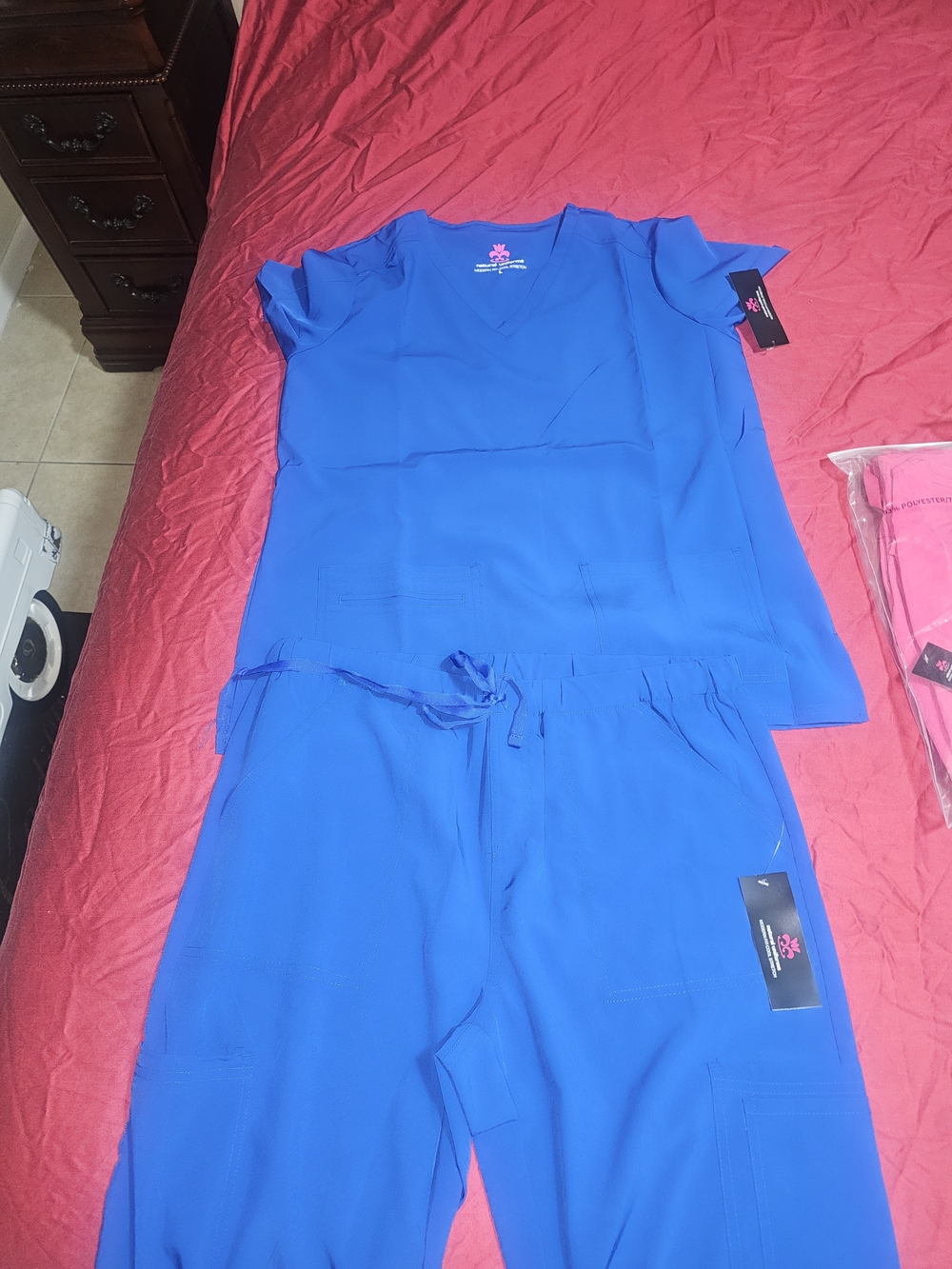 Natural Uniforms Blue Scrub Jumpsuit NWT